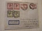 Congo belge courrier timbres par avion, Met stempel, Verzenden, Gestempeld, Gestempeld