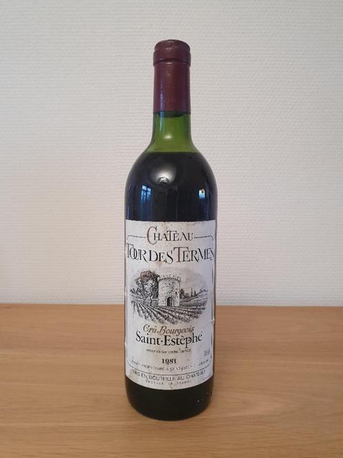 Château Tour des Termes - 1981 - Saint Estèphe Cru Bourgeois, Verzamelen, Wijnen, Nieuw, Rode wijn, Frankrijk, Vol, Ophalen of Verzenden