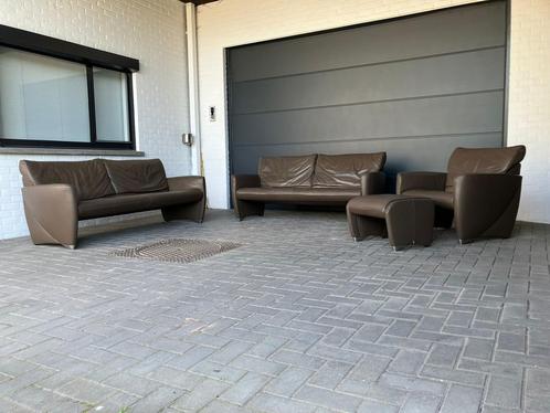 Prachtige Jori Angel 1z, 3z, 3,5z + poef verstelb rugleuning, Huis en Inrichting, Zetels | Complete zithoeken, Ophalen of Verzenden