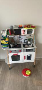 keukentje met toebehoren, Kinderen en Baby's, Speelgoed | Speelkeukens, Ophalen, Gebruikt, Hout, Speelkeuken