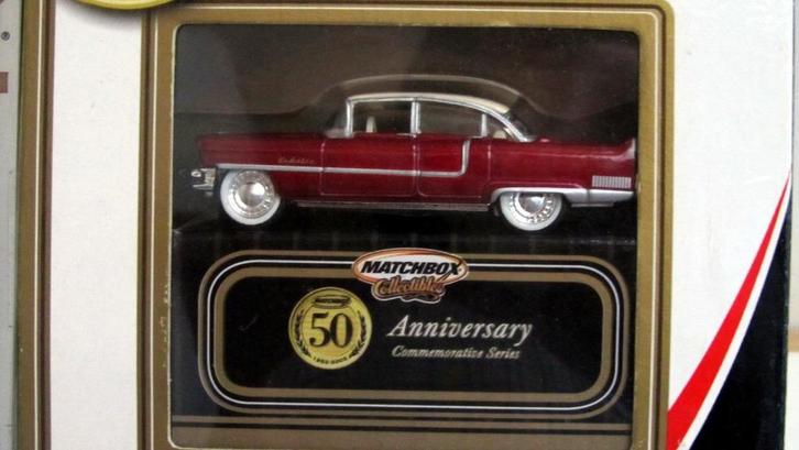 50th Anniversary Commemorative Series Matchbox (1) Cadillac, Hobby en Vrije tijd, Modelauto's | 1:87, Nieuw, Overige typen, Matchbox