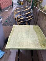 Terrastafel met 4 stoelen, Ophalen