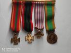 Barrette de 4 médailles diminution, Collections, Objets militaires | Général, Enlèvement ou Envoi