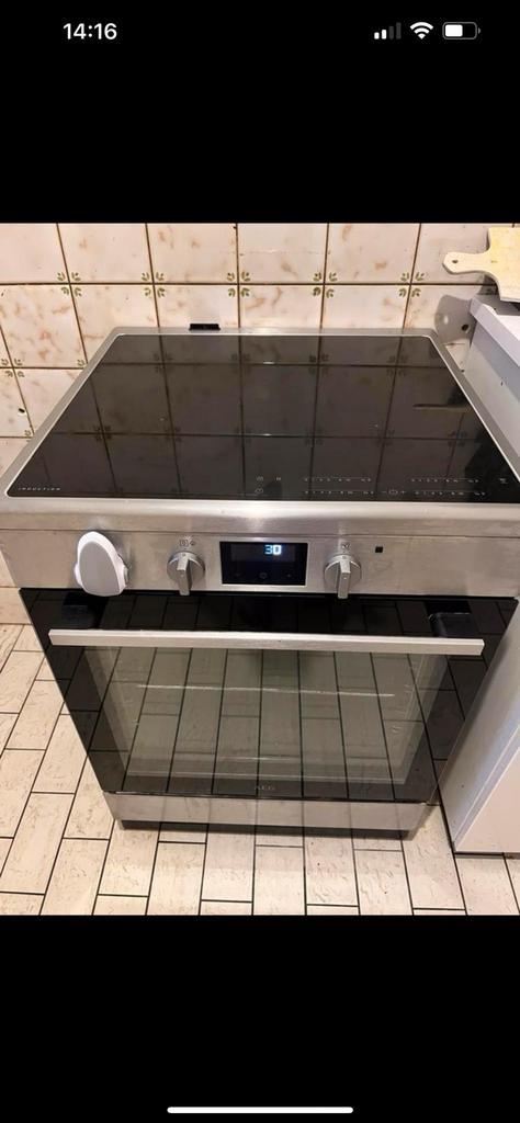 Cuisiniere AEG induction + four, Elektronische apparatuur, Fornuizen, Zo goed als nieuw, Tussenbouw, Elektrisch, 4 kookzones, Grill