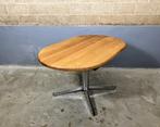 Ovaal eettafel bureau industrieel vintage eiken chroom, Huis en Inrichting, Ophalen, Gebruikt, Vintage industrieel retro eik Knoll Eames Spectrum Castelli