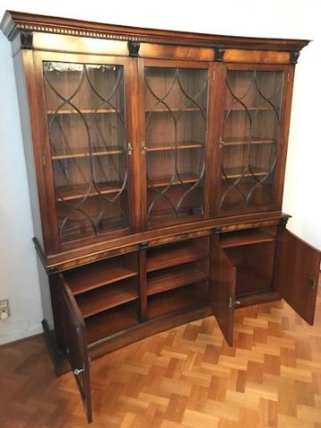 BOEKENKAST, Huis en Inrichting, Ophalen, Glas, 150 tot 200 cm, Anglais