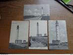 4 postkaarten van Oostende, vuurtoren, Verzamelen, Ophalen of Verzenden, Gelopen, West-Vlaanderen