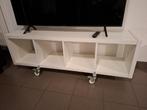 IKEA Kallax 1x4 Wit met wielen, Ophalen, Zo goed als nieuw
