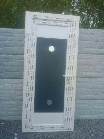 2 portes PVC Aluminium gris anthracite, blanc.
