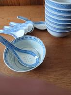 8  chinese kommetjes met 6 lepels, Huis en Inrichting, Keuken | Servies, Ophalen of Verzenden