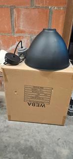 Zwarte, metalen hanglampen., Ophalen, Zo goed als nieuw