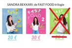 FASTFOOD 1 & 2 van Sandra Bekkari, Boeken, Kookboeken, Ophalen of Verzenden, Zo goed als nieuw, Gezond koken
