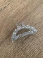 haarklem / clip doorschijnend met zilver, steentjes en parel, Ophalen of Verzenden, Nieuw, Haarspeld