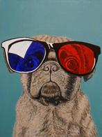 Schilderij "3D-Mops", Verzenden