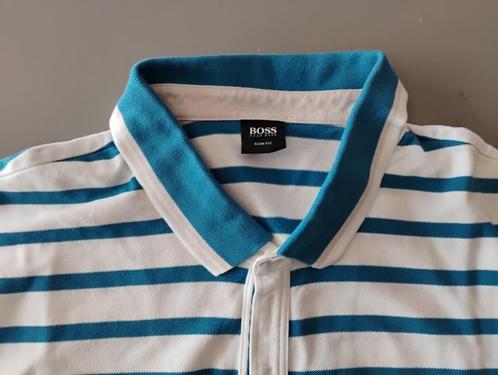 Hugo Black Label Poloshirt, Kleding | Heren, Polo's, Zo goed als nieuw, Overige maten, Blauw, Ophalen of Verzenden