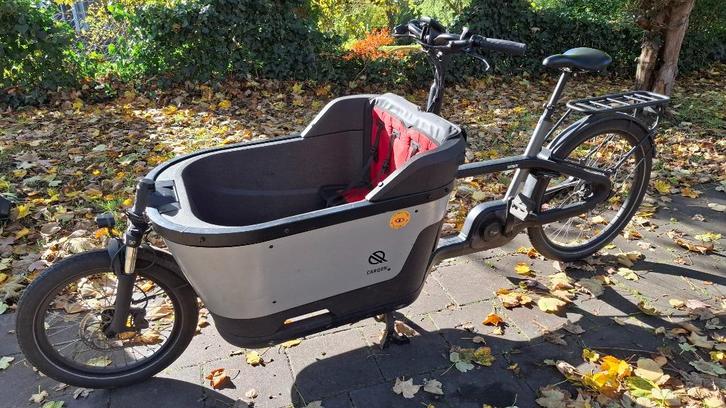 Carqon bakfiets/bakfietsen, Fietsen en Brommers, Fietsen | Bakfietsen, Gebruikt, Overige merken, 3 kinderen, Elektrisch, Huif