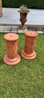 2 terracota zuilen  in prima staat, Maison & Meubles, Accessoires pour la Maison | Colonnes & Piliers, Utilisé, Enlèvement ou Envoi