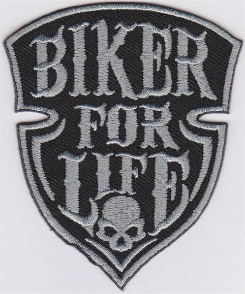 Biker For Life stoffen opstrijk patch embleem, Motos, Accessoires | Autocollants, Envoi