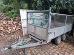 Remorque double essieux grillagée bw trailer 1,5 tonne, Enlèvement