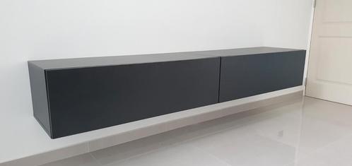 Mat zwarte tv meubel 200cm, Huis en Inrichting, Kasten |Televisiemeubels, Zo goed als nieuw, Ophalen of Verzenden