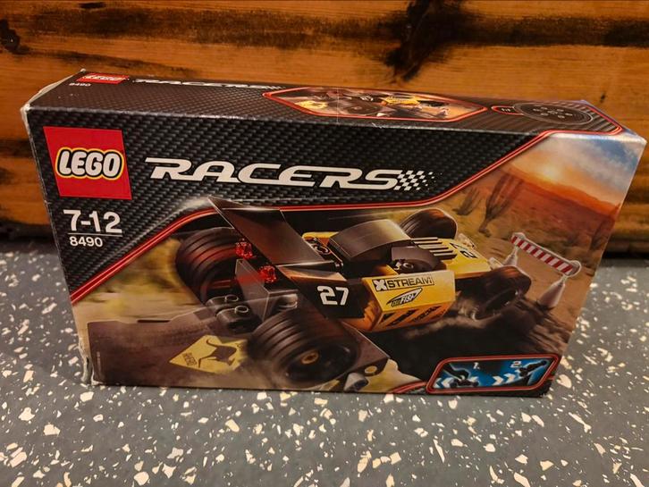 Lego 8490 auto met motor (veermechanisme) in doos, Kinderen en Baby's, Speelgoed | Duplo en Lego, Zo goed als nieuw, Lego, Ophalen of Verzenden