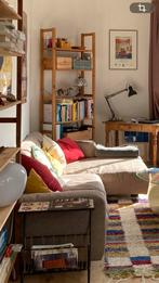 Canape d’angle gris/beige, Maison & Meubles, Enlèvement, Utilisé