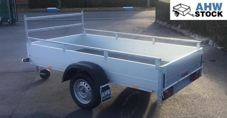 bak aanhangwagen - 1as - alu, Auto diversen, Aanhangers en Bagagewagens, Zo goed als nieuw, Ophalen