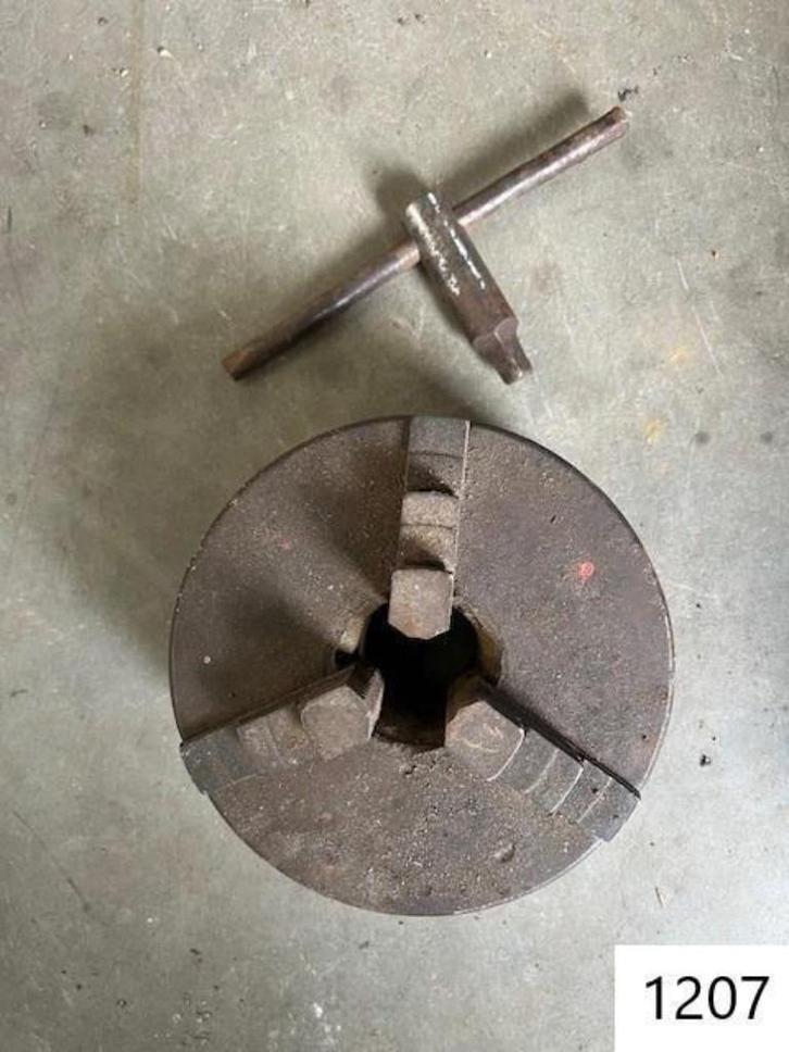 1207. Klauwplaat / drieklauw / vierklauw, Doe-het-zelf en Bouw, Gereedschap | Machine-onderdelen en Toebehoren, Gebruikt, Ophalen