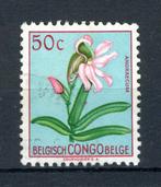 BEL. CONGO 307 gestempeld  1952 - Veelkleurige bloemen, Ophalen of Verzenden, Gestempeld