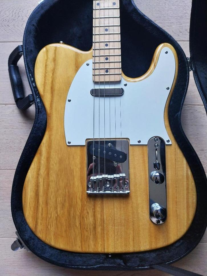 Richwood Telecaster Natural High Gloss, Muziek en Instrumenten, Snaarinstrumenten | Gitaren | Elektrisch, Zo goed als nieuw, Solid body