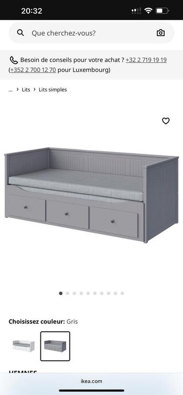 Lit convertible 2 places IKEA beschikbaar voor biedingen