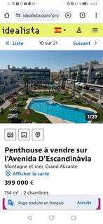 Penthouse à vendre Costa Blanca, Immo
