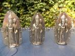 3 Sinterklaas chocoladevorm oud metaal, Antiek en Kunst, Ophalen of Verzenden