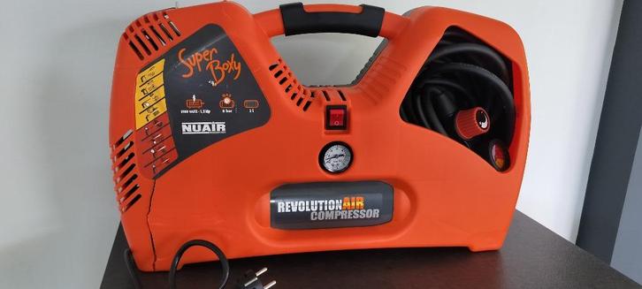 compressor draagbaar NUAIR, Doe-het-zelf en Bouw, Compressors, Nieuw, 6 tot 10 bar, Olievrij, Ophalen