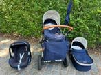 Joolz Day Blauw, Kinderen en Baby's, Kinderwagens en Combinaties, Zo goed als nieuw, Combiwagen, Met reiswieg, Ophalen
