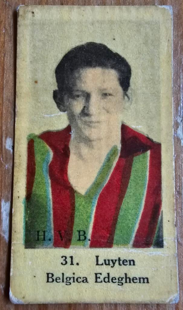 Années 1930 (par panini) 31. Luyten Belgica Edegem !, Enlèvement ou Envoi, Comme neuf, Autocollant
