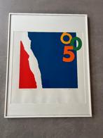 Lithografie Peugeot 605 Huub Lepelaar, Verzamelen, Ophalen of Verzenden, Zo goed als nieuw, Auto's