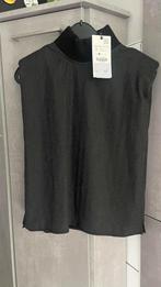NIEUW ZARA MOUWLOZE TANKTOP MET COL GRIJS ZWART S, Kleding | Dames, Truien en Vesten, ZARA, Zwart, Nieuw, Ophalen of Verzenden