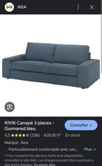 Canapé Ikea Kivik bleu, Ophalen, Gebruikt, 100 tot 125 cm, 150 tot 200 cm