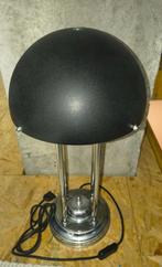 Mushroom tafellamp zwart/chroom, Huis en Inrichting, Ophalen of Verzenden, Gebruikt, Metaal