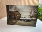 C123 Mercedes Benz 300CD foto op aluminium in Doel België, Ophalen of Verzenden, Nieuw, Print