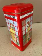 oud blik (spaarpot) + popje uit Londen, Ophalen of Verzenden, Gebruikt