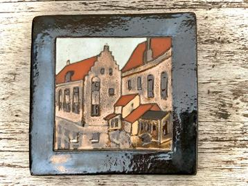 Argus decoratieve handgemaakte wandtegel Brugge. beschikbaar voor biedingen