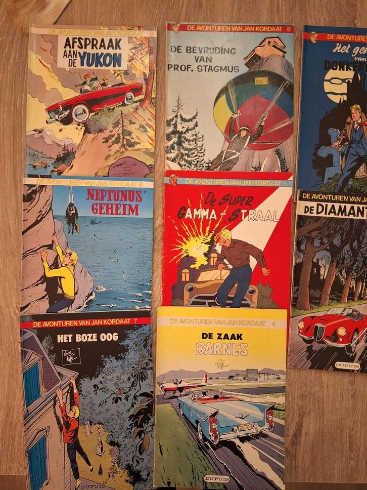 8 x jan kordaat strips, Livres, BD, Enlèvement ou Envoi