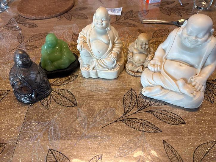 Lot de 5 Statuettes Bouddha Rieur (Budai) – Bel état, Maison & Meubles, Accessoires pour la Maison | Statues de Bouddha, Comme neuf