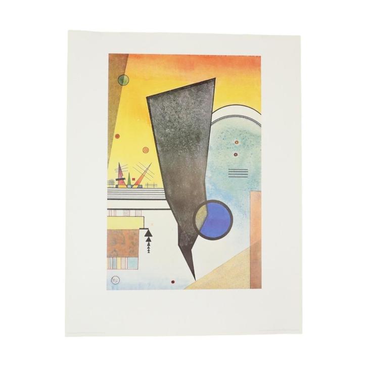 Offset Lithografie Wassily Kandinsky Gebogene Spitze 1924 Ac, Antiquités & Art, Art | Lithographies & Sérigraphies, Enlèvement ou Envoi