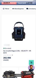 Rogue 2.0XL gereedschapstas - VELOCITY, Doe-het-zelf en Bouw, Ophalen, Zo goed als nieuw