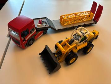 Playmobil bulldozer en vrachtwagen beschikbaar voor biedingen