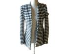 (91) - veste femme t.XS noir blanc - zara -, Kleding | Dames, Jassen | Zomer, Ophalen of Verzenden, Zo goed als nieuw, Maat 34 (XS) of kleiner