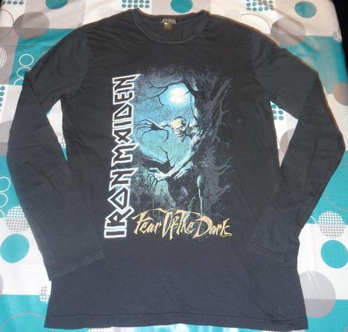 S small longsleeves Iron Maiden fear of the dark, Kleding | Heren, T-shirts, Zo goed als nieuw, Maat 46 (S) of kleiner, Zwart